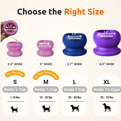 Durable Fillable Dog Chew Bone - Freezball for Endless Fun!