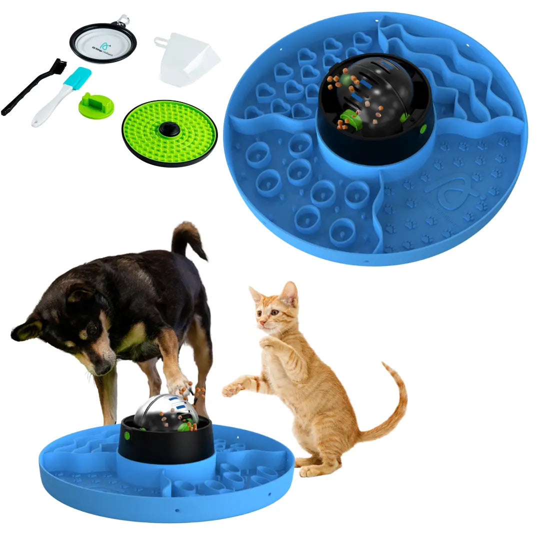 Interactive 8-In-1 Slow Feeder Snuffle Mat Puzzle for Dogs and Cats