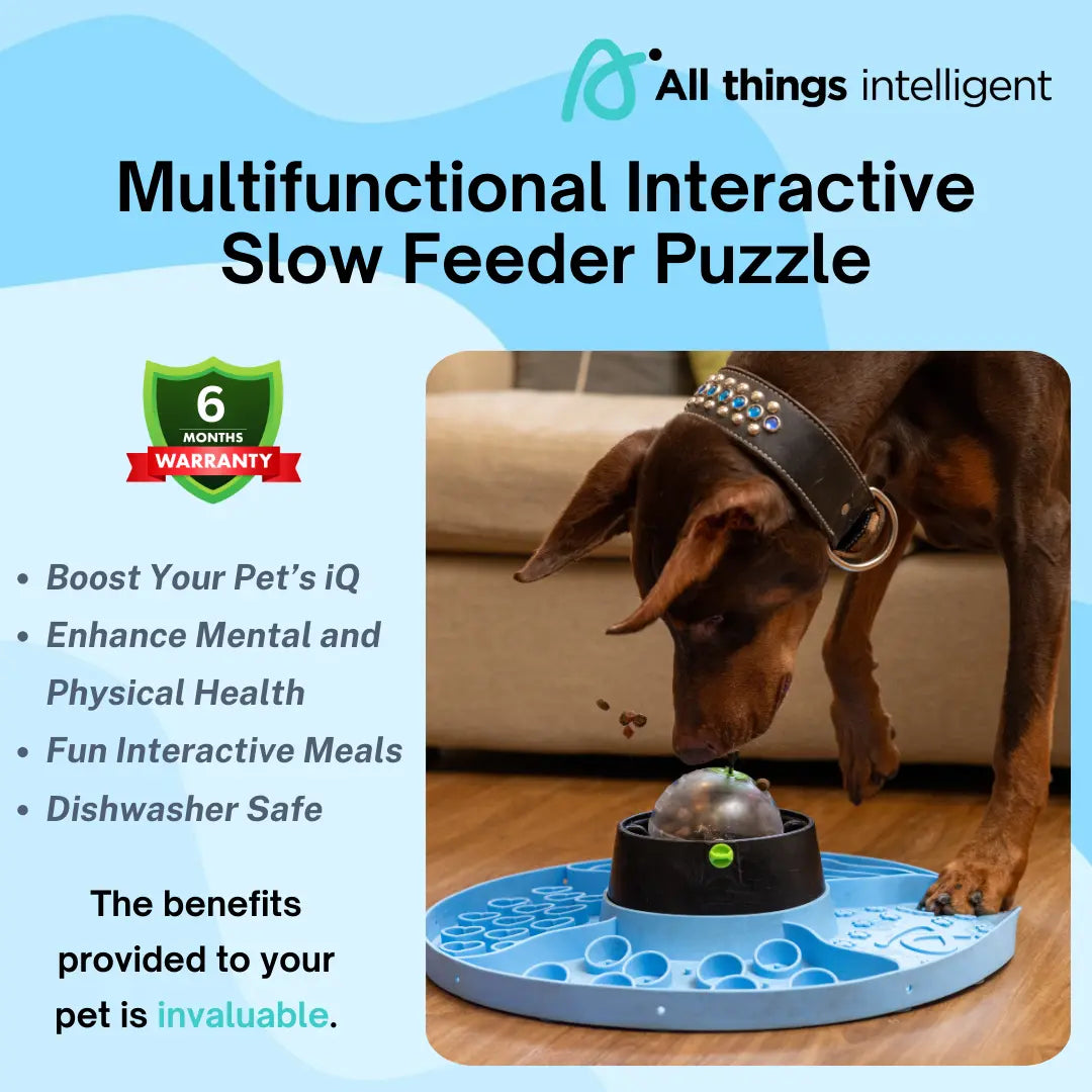 Interactive 8-In-1 Slow Feeder Snuffle Mat Puzzle for Dogs and Cats