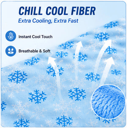 Ultimate Pet Cool Pad - Washable Gel & Waterproof Ice Silk for Dogs & Cats, Perfect for Couch & Crate (Sizes S-L)