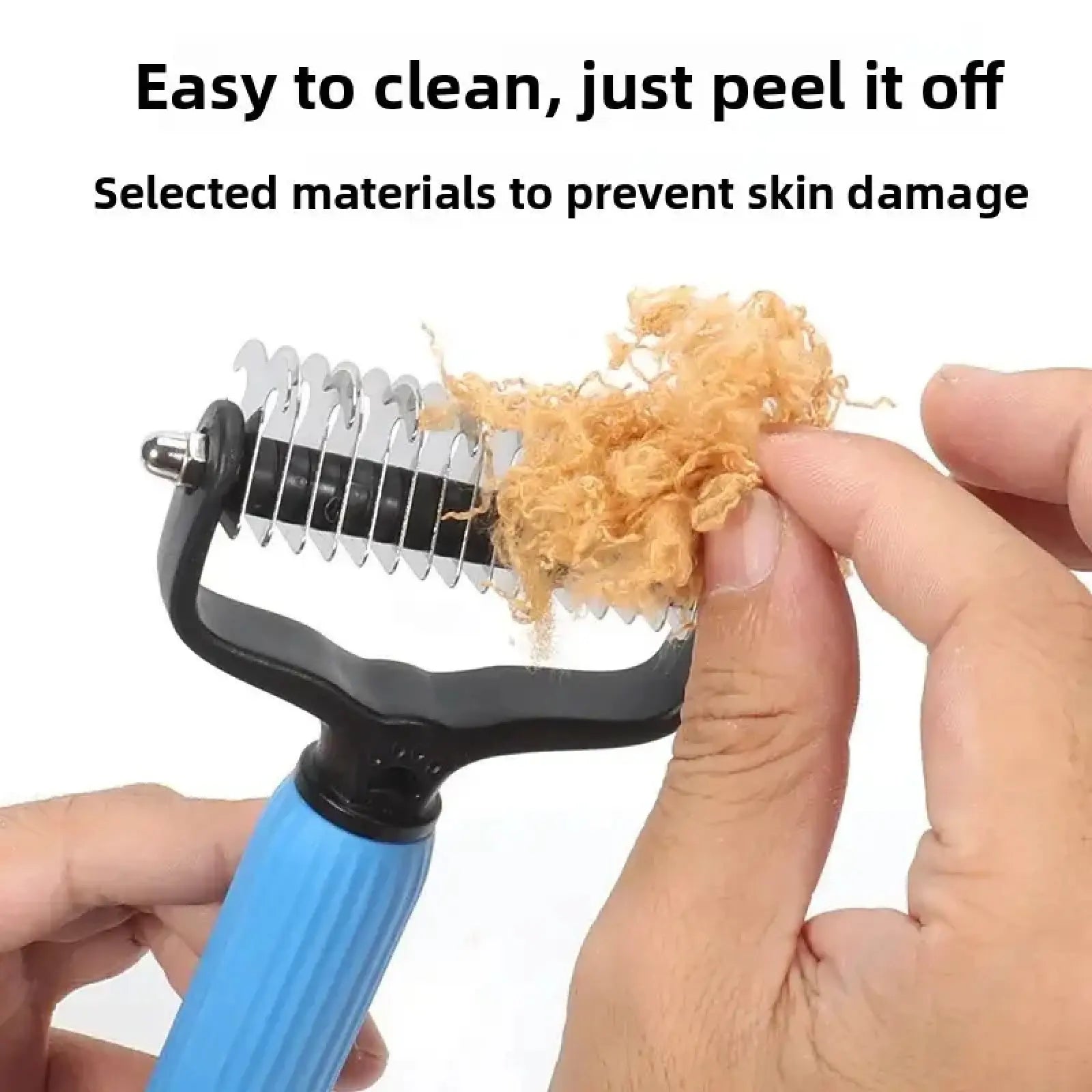 Ultimate Pet Grooming Tool - Double-Sided Stainless Steel Detangling Comb for Dogs, Effortless Shedding & Matted Hair Removal, Essential Daily Coat Care Supplies