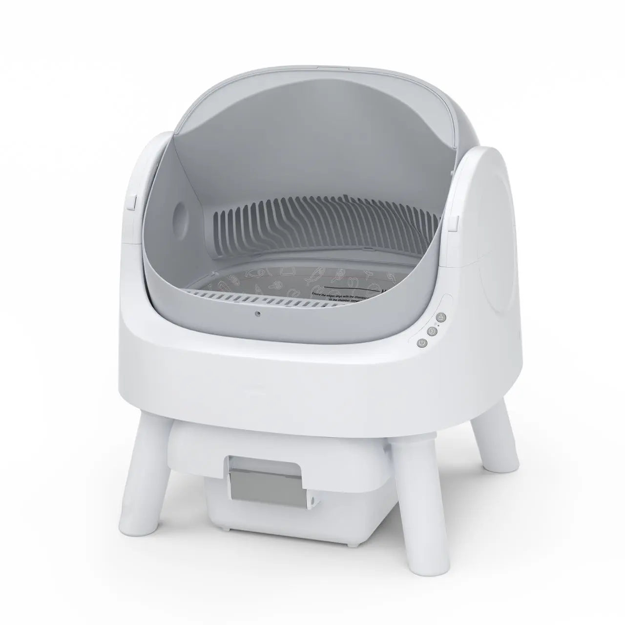 Petpivot Autoscooper 11: Self-Cleaning Open-Top Cat Litter Box with Odor-Free Waste Disposal & Trash Bags - Perfect for Summer Pet Lovers!