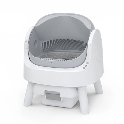Petpivot Autoscooper 11: Self-Cleaning Open-Top Cat Litter Box with Odor-Free Waste Disposal & Trash Bags - Perfect for Summer Pet Lovers!