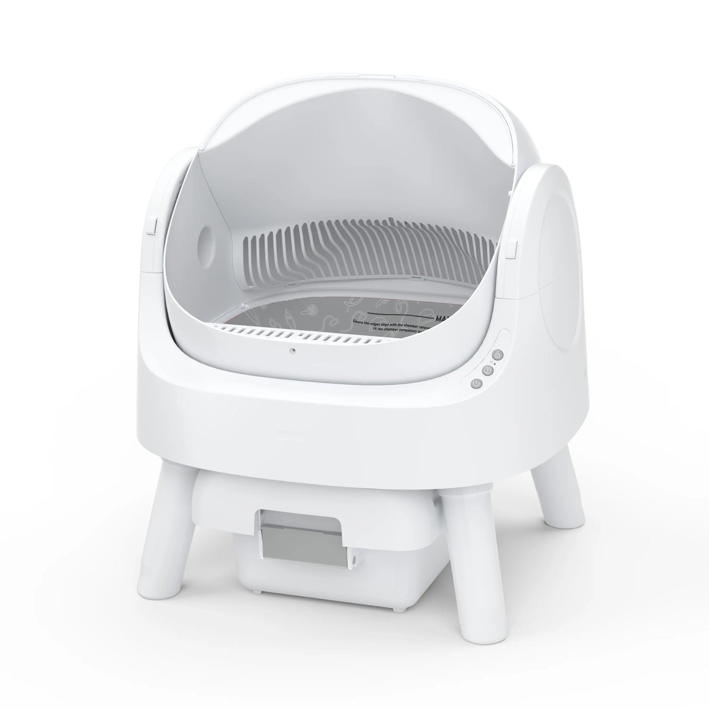 Petpivot Autoscooper 11: Self-Cleaning Open-Top Cat Litter Box with Odor-Free Waste Disposal & Trash Bags - Perfect for Summer Pet Lovers!