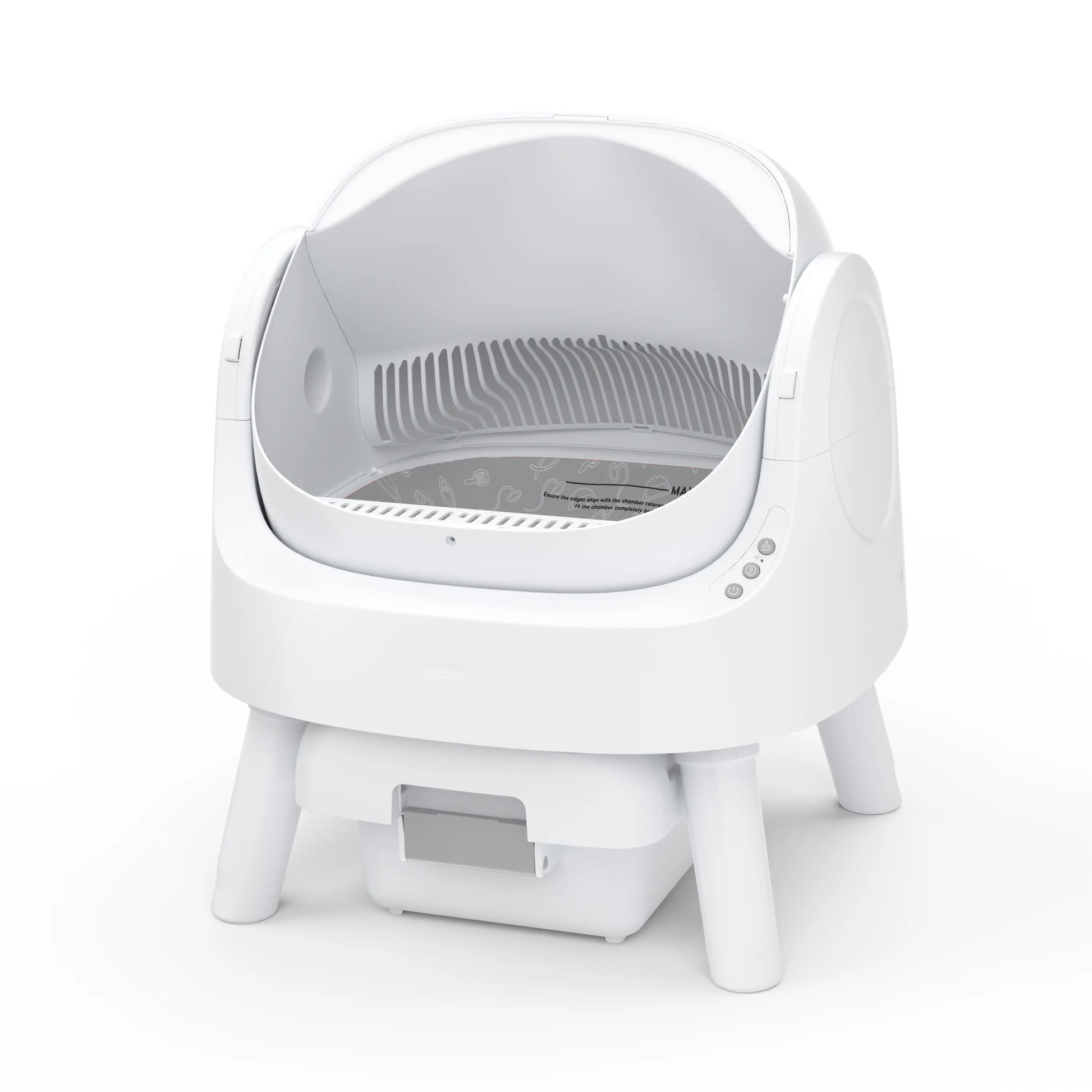 Petpivot Autoscooper 11: Self-Cleaning Open-Top Cat Litter Box with Odor-Free Waste Disposal & Trash Bags - Perfect for Summer Pet Lovers!