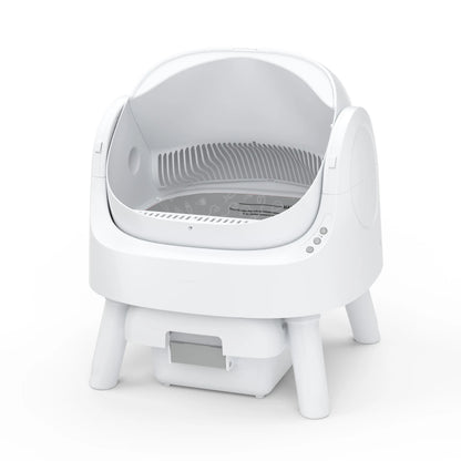Petpivot Autoscooper 11: Self-Cleaning Open-Top Cat Litter Box with Odor-Free Waste Disposal & Trash Bags - Perfect for Summer Pet Lovers!