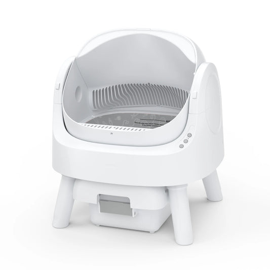 Petpivot Autoscooper 11: Self-Cleaning Open-Top Cat Litter Box with Odor-Free Waste Disposal & Trash Bags - Perfect for Summer Pet Lovers!
