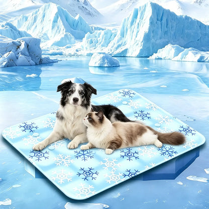 Ultimate Pet Cool Pad - Washable Gel & Waterproof Ice Silk for Dogs & Cats, Perfect for Couch & Crate (Sizes S-L)